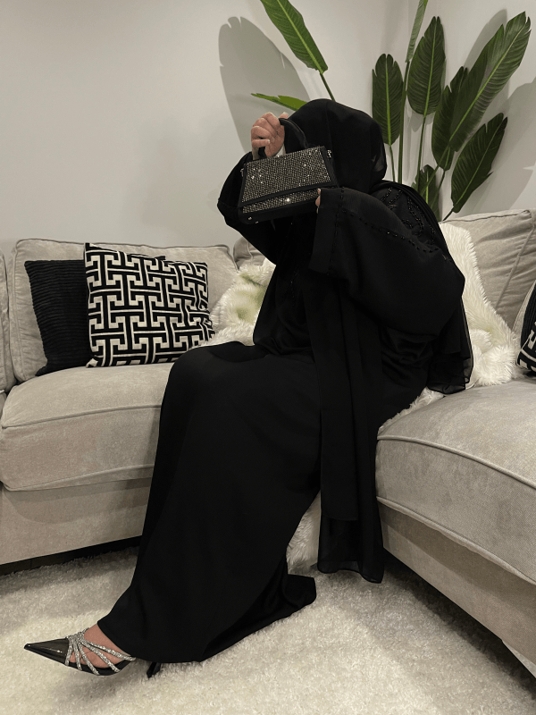 Stella Black Abaya - Image 2