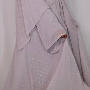 Sitara Silver Abaya Set