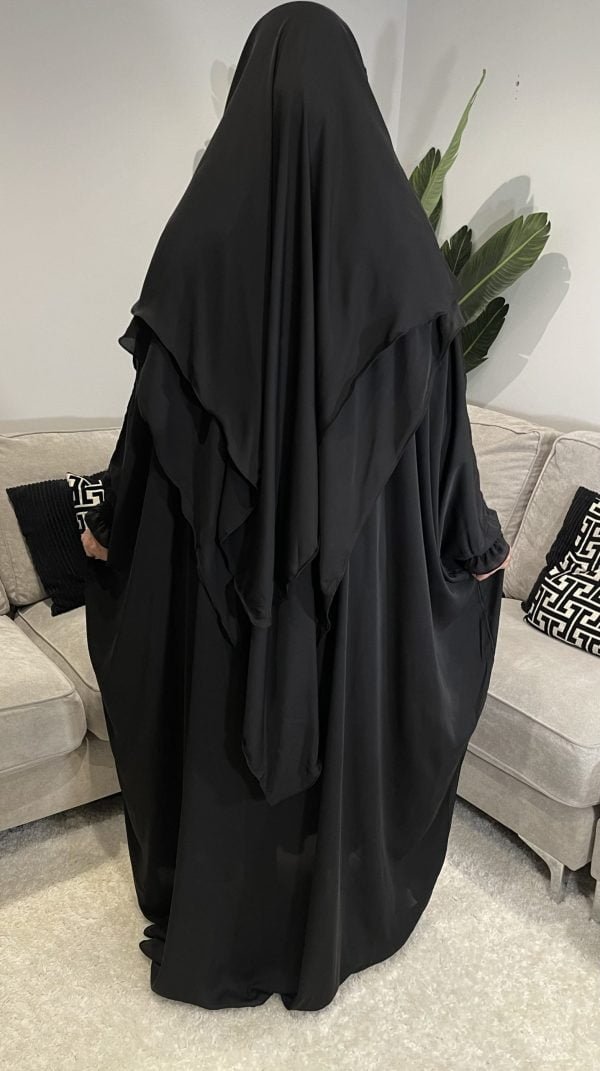 abaya khimar niqab black umrah hajj