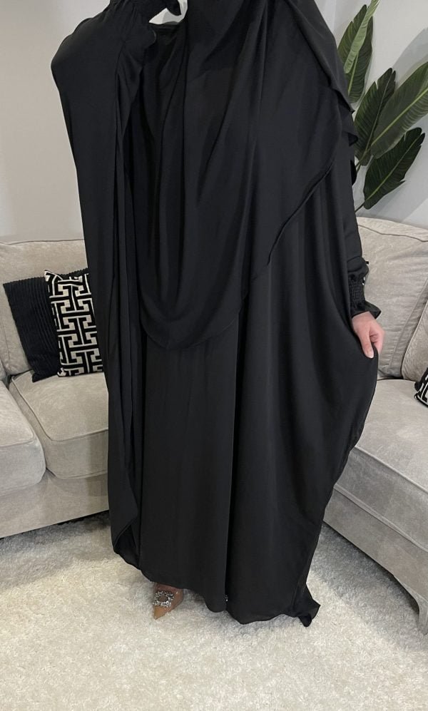 abaya khimar niqab black umrah hajj