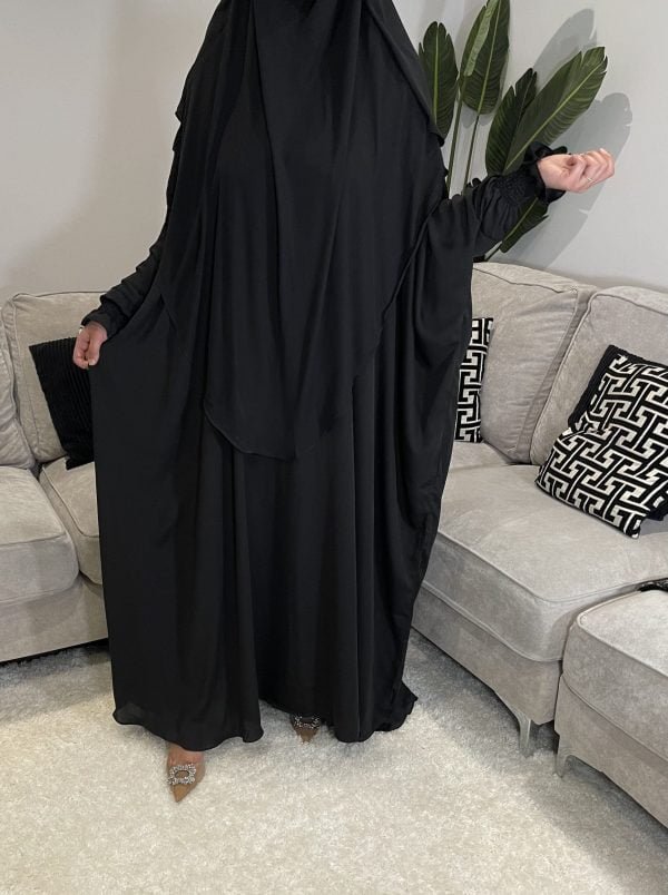 abaya khimar niqab black umrah hajj