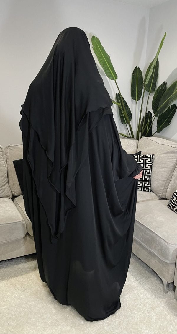 abaya khimar niqab black umrah hajj