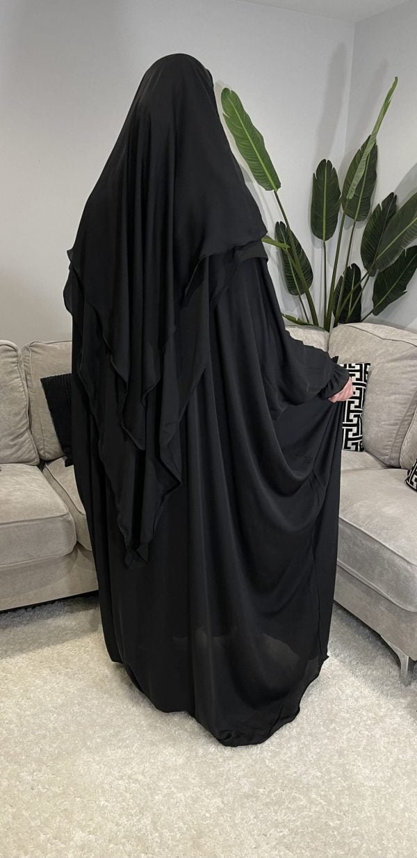 abaya khimar niqab black umrah hajj