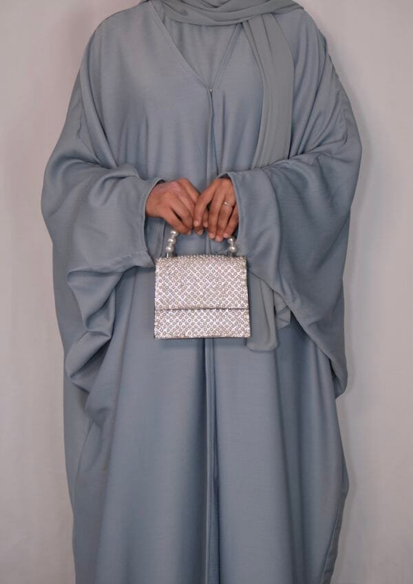 Sky Blue Abaya 4 Piece Set - Image 5