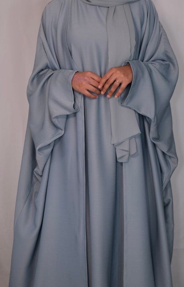 Sky Blue Abaya 4 Piece Set - Image 2