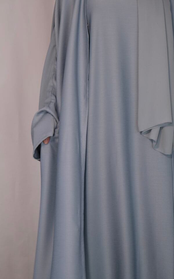 Sky Blue Abaya 4 Piece Set - Image 4