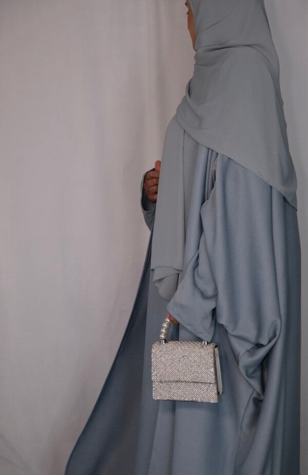 Sky Blue Abaya 4 Piece Set - Image 3