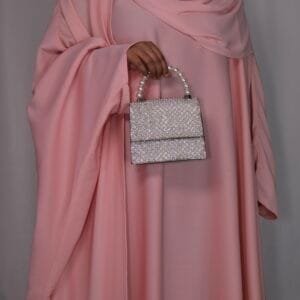 Cherry Blossom Pink Abaya 4 Piece Set
