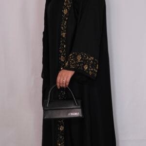 Luna Black Embellished Abaya